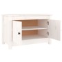 Armario zapatero de madera maciza de pino blanco 70x38x45,5 cm de vidaXL, Zapateros y organizadores de calzado - Ref: Foro24-...