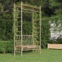 Garden bench with bamboo pergola 116 cm by vidaXL, garden benches - Ref: Foro24-341742, Price: 150,33 €, Discount: %