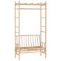 Garden bench with bamboo pergola 116 cm by vidaXL, garden benches - Ref: Foro24-341742, Price: 150,33 €, Discount: %