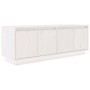 Solid white pine wood TV cabinet 110x34x40 cm by vidaXL, TV Furniture - Ref: Foro24-813850, Price: 91,02 €, Discount: %