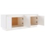 Mueble de TV de madera maciza de pino blanco 110x34x40 cm de vidaXL, Muebles TV - Ref: Foro24-813850, Precio: 91,02 €, Descue...