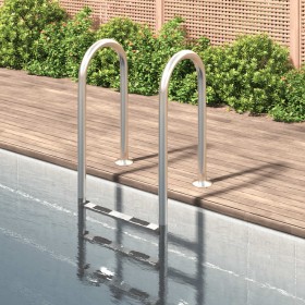 Stainless steel pool ladder 304 54x38x158 cm by vidaXL, Pool stairs and ramps - Ref: Foro24-93458, Price: 193,41 €, Discount: %