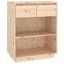 Mesa consola de madera maciza de pino 60x34x75 cm de vidaXL, Aparadores - Ref: Foro24-813834, Precio: 67,28 €, Descuento: %