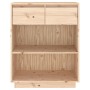 Mesa consola de madera maciza de pino 60x34x75 cm de vidaXL, Aparadores - Ref: Foro24-813834, Precio: 67,28 €, Descuento: %