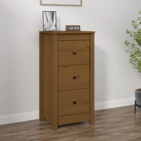 Honey brown solid pine wood sideboard 40x35x80 cm by vidaXL, Sideboards - Ref: Foro24-813745, Price: 81,17 €, Discount: %