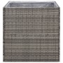 Synthetischer Rattan-Pflanzkübel grau 80x80x80 cm von vidaXL, Töpfe und Pflanzgefäße - Ref: Foro24-319177, Preis: 132,91 €, R...