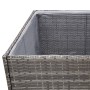 Synthetischer Rattan-Pflanzkübel grau 80x80x80 cm von vidaXL, Töpfe und Pflanzgefäße - Ref: Foro24-319177, Preis: 132,91 €, R...