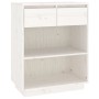 Mesa consola de madera maciza de pino blanco 60x34x75 cm de vidaXL, Aparadores - Ref: Foro24-813835, Precio: 69,62 €, Descuen...