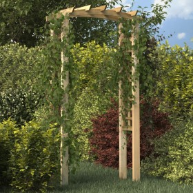 Arch with trellis in solid impregnated pine wood 110x60x210cm by vidaXL, Pergolas, arches and garden trellises - Ref: Foro24-...