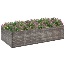 Grauer Pflanzkasten aus synthetischem Rattan, 157 x 80 x 40 cm von vidaXL, Töpfe und Pflanzgefäße - Ref: Foro24-319176, Preis...