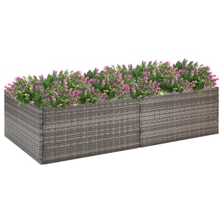 Jardinera ratán sintético gris 157x80x40 cm de vidaXL, Maceteros y jardineras - Ref: Foro24-319176, Precio: 78,99 €, Descuent...