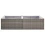 Gray synthetic rattan planter 157x80x40 cm by vidaXL, Pots and planters - Ref: Foro24-319176, Price: 78,58 €, Discount: %