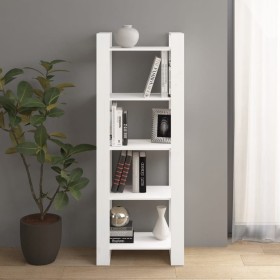 Weißes Massivholzregal/Raumteiler 60x35x160 cm von vidaXL, Bücherregale und Regale - Ref: Foro24-813890, Preis: 64,66 €, Raba...