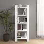 Weißes Massivholzregal/Raumteiler 60x35x160 cm von vidaXL, Bücherregale und Regale - Ref: Foro24-813890, Preis: 64,37 €, Raba...