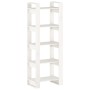 White solid wood shelf/space divider 60x35x160 cm by vidaXL, Bookcases and shelves - Ref: Foro24-813890, Price: 64,37 €, Disc...