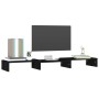 Monitor stand solid black pine wood 80x24x10.5 cm by vidaXL, TV Furniture - Ref: Foro24-813943, Price: 32,85 €, Discount: %