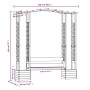 Gartenpergola mit imprägnierter Kiefernholzbank und Pflanzgefäßen von vidaXL, Pergolen, Bögen und Gartenspaliere - Ref: Foro2...