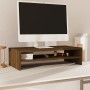 Soporte de monitor madera maciza pino marrón miel 50x24x13 cm de vidaXL, Muebles TV - Ref: Foro24-813917, Precio: 25,49 €, De...