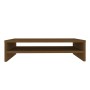 Soporte de monitor madera maciza pino marrón miel 50x24x13 cm de vidaXL, Muebles TV - Ref: Foro24-813917, Precio: 25,49 €, De...