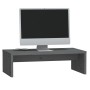 Soporte de monitor madera maciza de pino gris 50x27x15 cm de vidaXL, Muebles TV - Ref: Foro24-813926, Precio: 22,34 €, Descue...