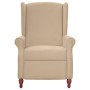 Sillón de masaje reclinable de tela de microfibra gris taupe de vidaXL, Sillones de masaje eléctricos - Ref: Foro24-342247, P...