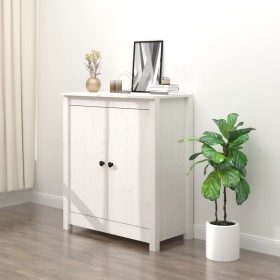 Solid white pine wood sideboard 70x35x80 cm by vidaXL, Sideboards - Ref: Foro24-813720, Price: 90,74 €, Discount: %