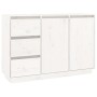 Aparador de madera maciza de pino blanco 111x34x75 cm de vidaXL, Aparadores - Ref: Foro24-813805, Precio: 138,51 €, Descuento: %