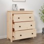 Solid pine wood sideboard 70x35x80 cm by vidaXL, Sideboards - Ref: Foro24-813734, Price: 118,52 €, Discount: %