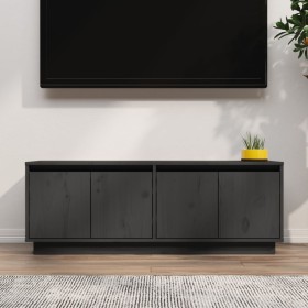 Gray pine solid wood TV cabinet 110x34x40 cm by vidaXL, TV Furniture - Ref: Foro24-813851, Price: 80,99 €, Discount: %