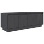 Mueble de TV de madera maciza de pino gris 110x34x40 cm de vidaXL, Muebles TV - Ref: Foro24-813851, Precio: 80,99 €, Descuent...