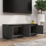 Mueble de TV de madera maciza de pino gris 110x34x40 cm de vidaXL, Muebles TV - Ref: Foro24-813851, Precio: 80,99 €, Descuent...