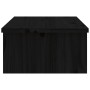 Soporte para monitor madera maciza de pino negro 50x27x15 cm de vidaXL, Bases y elevadores para ordenadores - Ref: Foro24-813...