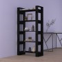 Massivholz Bücherregal/Raumteiler schwarz 80x35x160 cm von vidaXL, Bücherregale und Regale - Ref: Foro24-813913, Preis: 76,86...