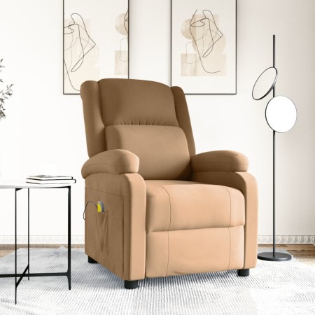 Brown velvet massage chair by vidaXL, Electric massage chairs - Ref: Foro24-342418, Price: 274,99 €, Discount: %