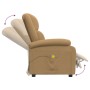 Brown velvet massage chair by vidaXL, Electric massage chairs - Ref: Foro24-342418, Price: 274,99 €, Discount: %