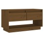 Solid pine wood TV stand in honey brown color, measuring 74x34x40 cm. by vidaXL, TV Furniture - Ref: Foro24-813842, Price: 46...