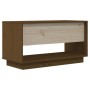 Solid pine wood TV stand in honey brown color, measuring 74x34x40 cm. by vidaXL, TV Furniture - Ref: Foro24-813842, Price: 46...