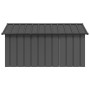 Dog house anthracite gray galvanized steel 116.5x153x81.5 cm by vidaXL, Dog kennels - Ref: Foro24-171541, Price: 133,34 €, Di...