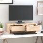 Soporte para monitor madera maciza de pino 50x27x15 cm de vidaXL, Bases y elevadores para ordenadores - Ref: Foro24-813954, P...