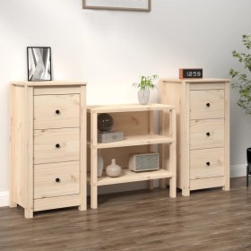 Display cabinets 2 units solid pine wood 40x35x80 cm by vidaXL, Sideboards - Ref: Foro24-813740, Price: 138,99 €, Discount: %