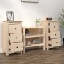 Display cabinets 2 units solid pine wood 40x35x80 cm by vidaXL, Sideboards - Ref: Foro24-813740, Price: 140,74 €, Discount: %