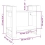 Solid pine wood shelf/space divider 60x35x57 cm by vidaXL, Bookcases and shelves - Ref: Foro24-813874, Price: 30,71 €, Discou...