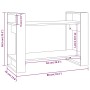 Pine wood gray shelf/space divider 80x35x56.5 cm by vidaXL, Bookcases and shelves - Ref: Foro24-813896, Price: 54,99 €, Disco...