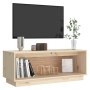 Solid pine wood TV cabinet 90x35x35 cm by vidaXL, TV Furniture - Ref: Foro24-813829, Price: 45,83 €, Discount: %