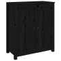 Solid black pine wood sideboard 70x35x80 cm by vidaXL, Sideboards - Ref: Foro24-813723, Price: 73,10 €, Discount: %