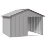 Galvanized steel gray dog house 116.5x153x81.5 cm by vidaXL, Dog kennels - Ref: Foro24-171542, Price: 116,37 €, Discount: %