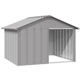 Galvanized steel gray dog house 116.5x153x81.5 cm by vidaXL, Dog kennels - Ref: Foro24-171542, Price: 111,05 €, Discount: %