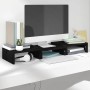 Soporte de monitor madera maciza de pino negro 60x24x10,5 cm de vidaXL, Muebles TV - Ref: Foro24-813938, Precio: 21,25 €, Des...