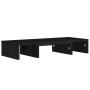 Soporte de monitor madera maciza de pino negro 60x24x10,5 cm de vidaXL, Muebles TV - Ref: Foro24-813938, Precio: 21,25 €, Des...