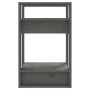 Pine wood gray shelf/space divider 41x35x57 cm by vidaXL, Bookcases and shelves - Ref: Foro24-813856, Price: 29,45 €, Discoun...